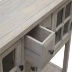 2 Door 4 Drawer Glazed Console2