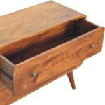 2 Drawer Curved Chestnut Chest3