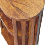 Ariella Double Shelf Chestnut Bedside3
