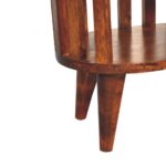 Ariella Double Shelf Chestnut Bedside4