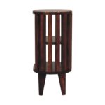Ariella Double Shelf Chestnut Bedside5