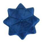 Blue Velvet Star Footstool1