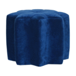 Blue Velvet Star Footstool3