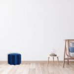 Blue Velvet Star Footstool4