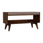 Brown Tweed Seat Pad Bench1