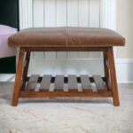 Buffalo Hide Square Foot Stool5