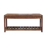 Buffalo Slatted Hallway Bench