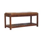 Buffalo Slatted Hallway Bench1