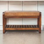 Buffalo Slatted Hallway Bench5