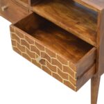Gold Art Pattern Drawer Media Unit2