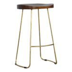Gold Iron Bar Stool1