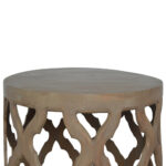 Grey Wash Large Cut-out Stool2