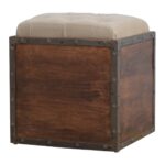 Iron Padded Storage Footstool1