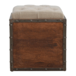 Iron Padded Storage Footstool3
