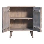 Mini Pineapple Carved Stone Finish Cabinet2
