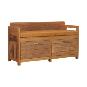 Oxford Oak-ish 2 Drawer Storage Bench1