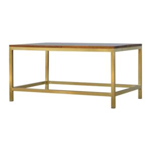 Rectangle Gold Coffee Table1