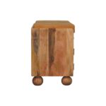 Shutter Oak-ish Shoe Rack with 2 drawers4