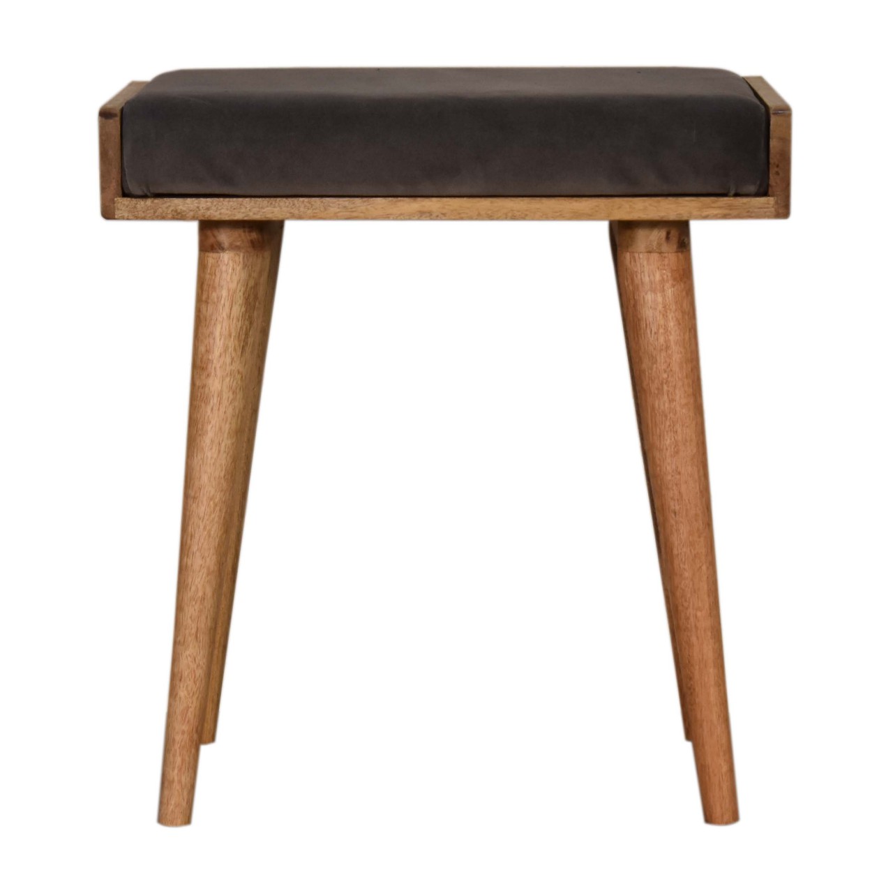 Velvet Tray Style Footstool