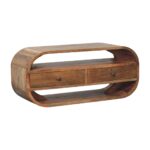 2 Drawer Curved Edge Media Unit1