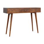 3 Drawer Assorted Chestnut Console1