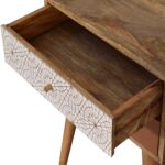 Brick Red Patterned Nightstand2