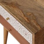 Brick Red Patterned Nightstand3