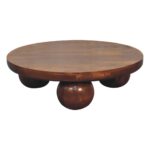 Chestnut Central Ball Table1