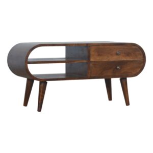 Chestnut Circular Media Unit1