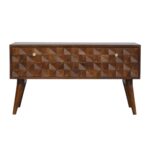 Chestnut Diamond Storage Bench