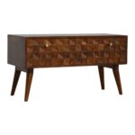 Chestnut Diamond Storage Bench1