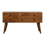 Chestnut Diamond Storage Bench3