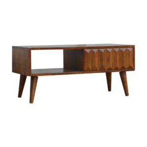 Chestnut Prism Sliding Media Unit1