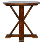 Chestnut Tristle Round Table1