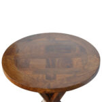 Chestnut Tristle Round Table2