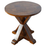 Chestnut Tristle Round Table3