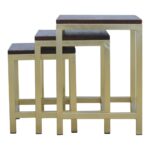 Chunky Gold Stool Set of 32