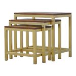 Chunky Gold Stool Set of 34
