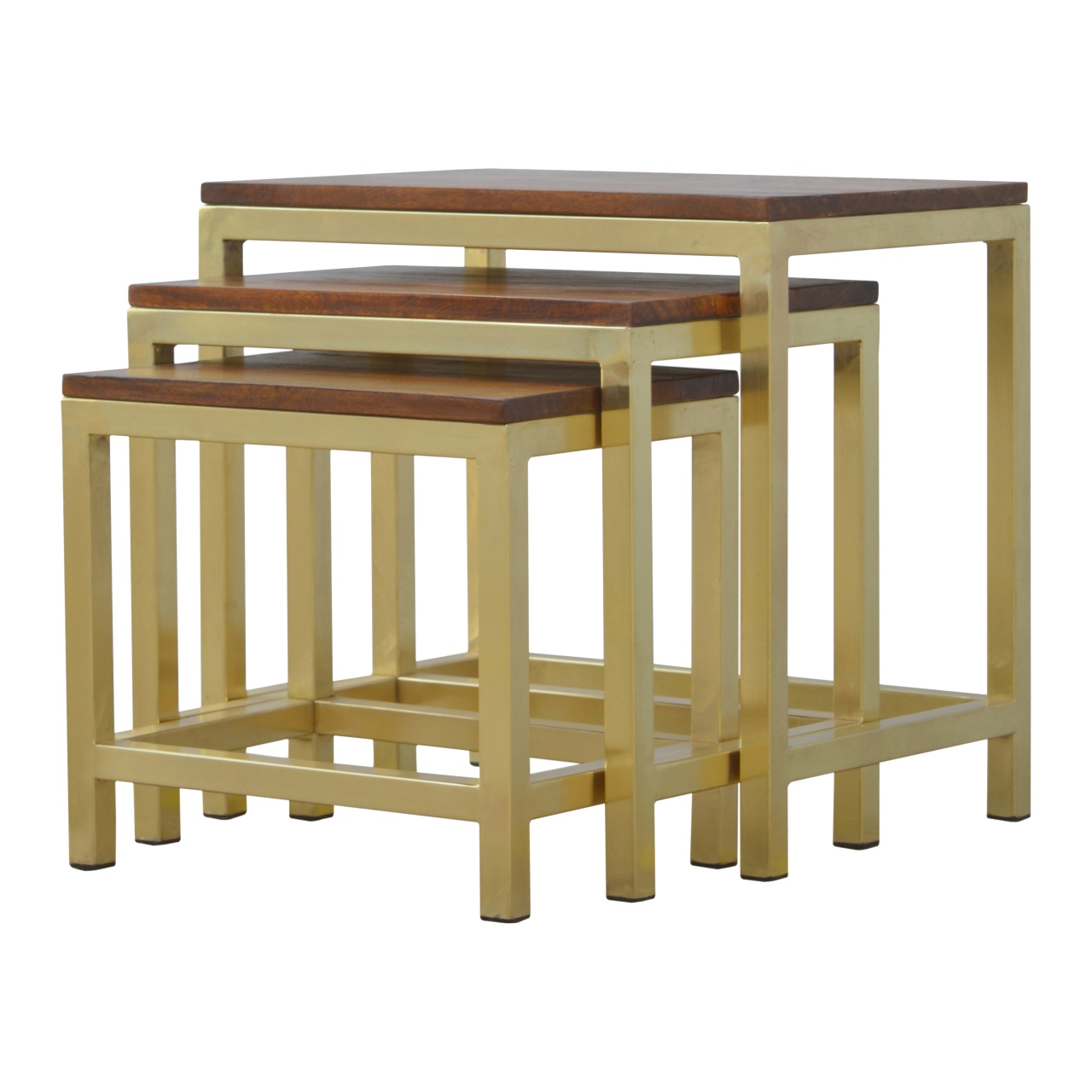 Chunky Gold Stool Set of 34 Chunky Gold Stool Set of 34