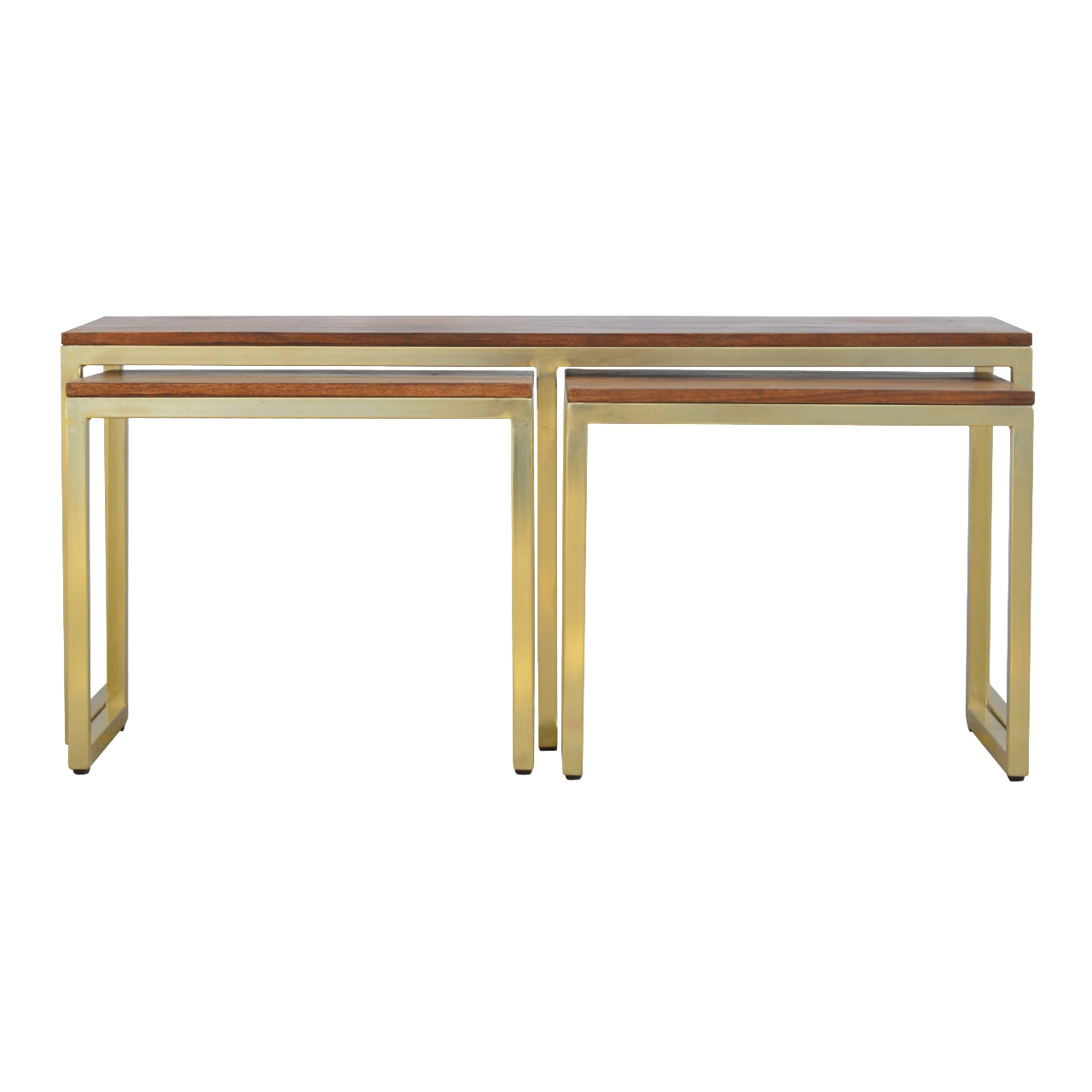 Chunky Gold Table Set of 3 Chunky Gold Table Set of 3