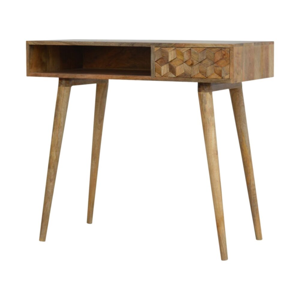 Cube Carved Writing Desk1 Cube Carved Writing Desk1