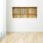 Floating Coat Rack with 3 Shelves1