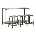 Hallway Console with 3 Stools2