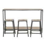 Hallway Console with 3 Stools4