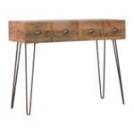 Iron Base 2 Drawer Console Table2