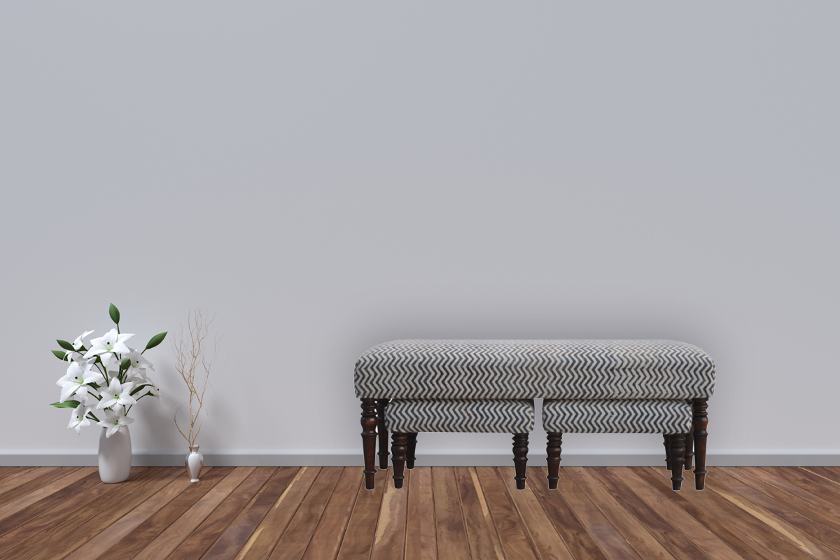 Natural Jute Set of 3 Benches3 Natural Jute Set of 3 Benches3
