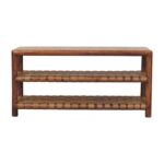 Regency Woven Chestnut 2 slot Shoe Rack