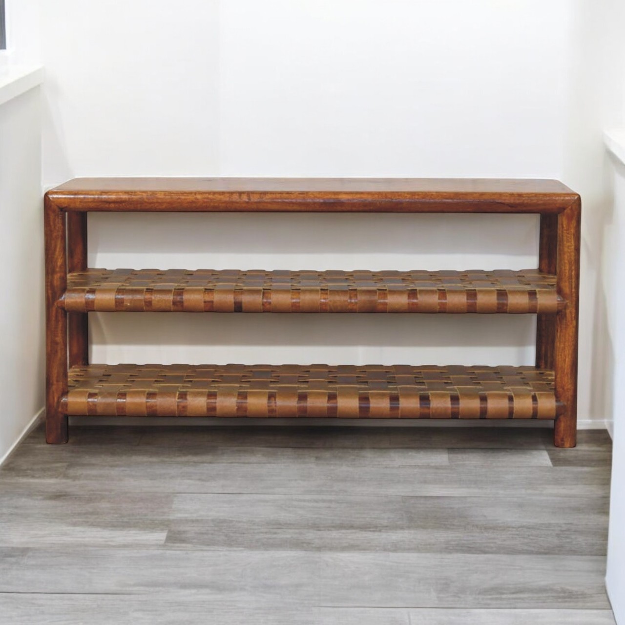 Regency Woven Chestnut 2 slot Shoe Rack3 Regency Woven Chestnut 2 slot Shoe Rack3