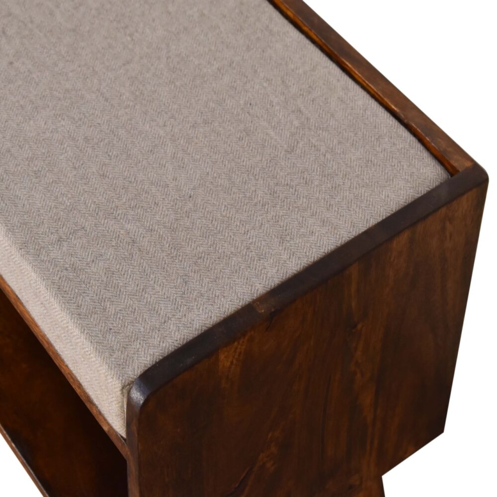 Tweed Seat Pad Bench4 Tweed Seat Pad Bench4